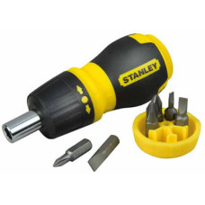 Викрутка - набір Multibit Stubby, реверсивна, з шістьма змінними бітами STANLEY 0-66-358