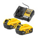 Набір з двох інструментів безщіткових DeWALT DCK2020P2T