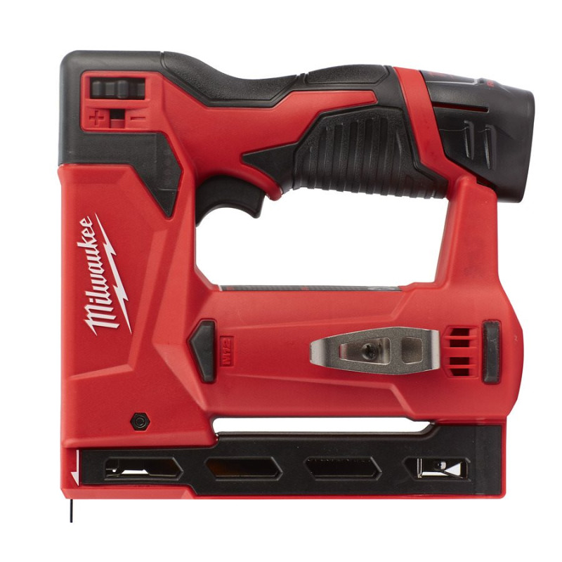 Степлер акумуляторний MILWAUKEE, M12 BST-0 (каркас. кліпса для ременя, картонне пакування)