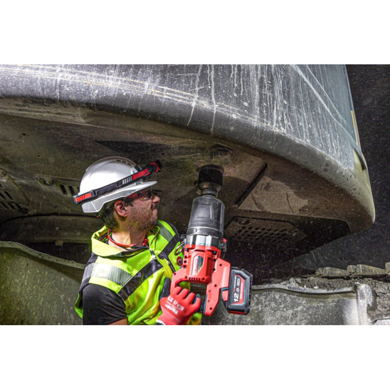 Гайковерт акумуляторний безщітковий 1'' MILWAUKEE, M18 ONEFHIWF1DS-0C, 2711Нм, з кільцем (каркас, кейс)