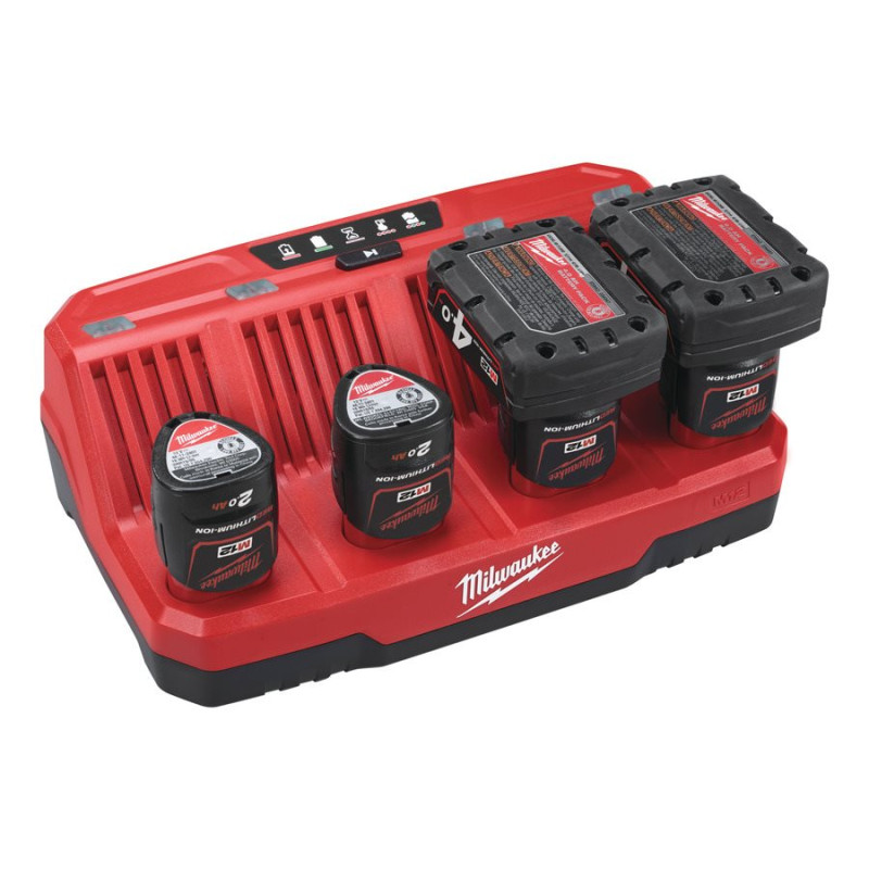 Зарядний пристрій MILWAUKEE, M12 C4 (для 4х акумуляторів М12)
