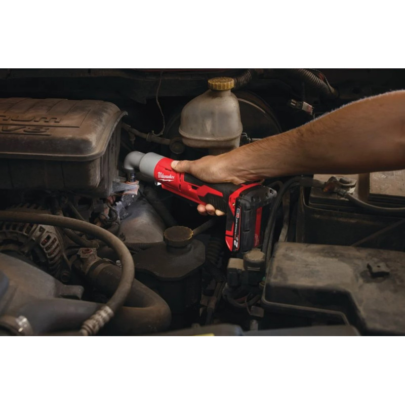 Гвинтокрут кутовий акумуляторний 3/8'' MILWAUKEE, M18 BRAIW-0, 76Нм (каркас, картонне пакування)