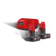 Енергокомплект Li-Ion MILWAUKEE, M12 NRG-602 (зарядний пристрій, 2 акумулятори В6 6Аг, картонне пакування)