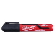 Маркер для будмайданчика INKZALL MILWAUKEE, великий (L), чорний (48223255) (12шт.)