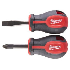 Набір викруток магнітних з тригранною рукояткою коротких MILWAUKEE (2шт.)