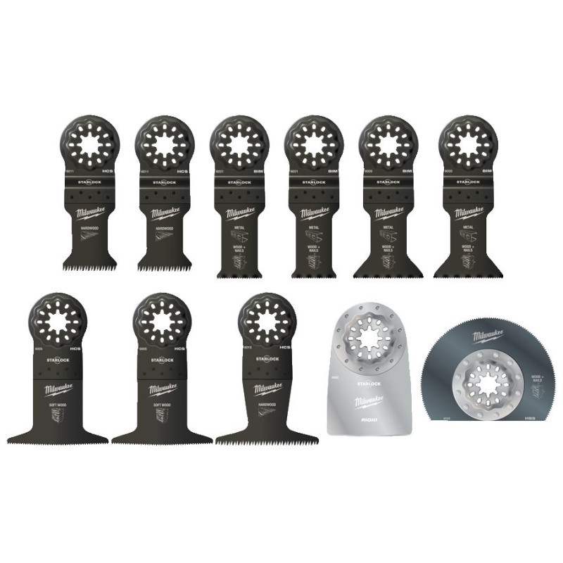 Набір полотен для мультитула STARLOCK MILWAUKEE, (11шт)