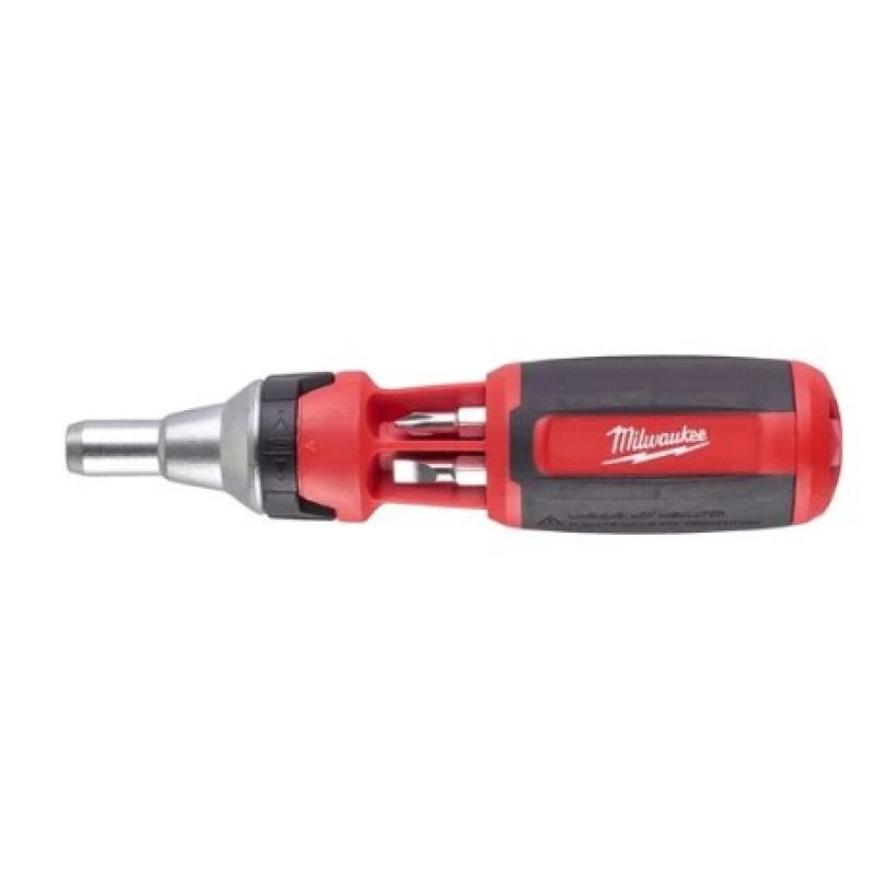 Викрутка з тріскачкою універсальна 9-в-1 (PH1, PH2, PZ1, PZ2, Torx15, Torx20, SL5.5) MILWAUKEE