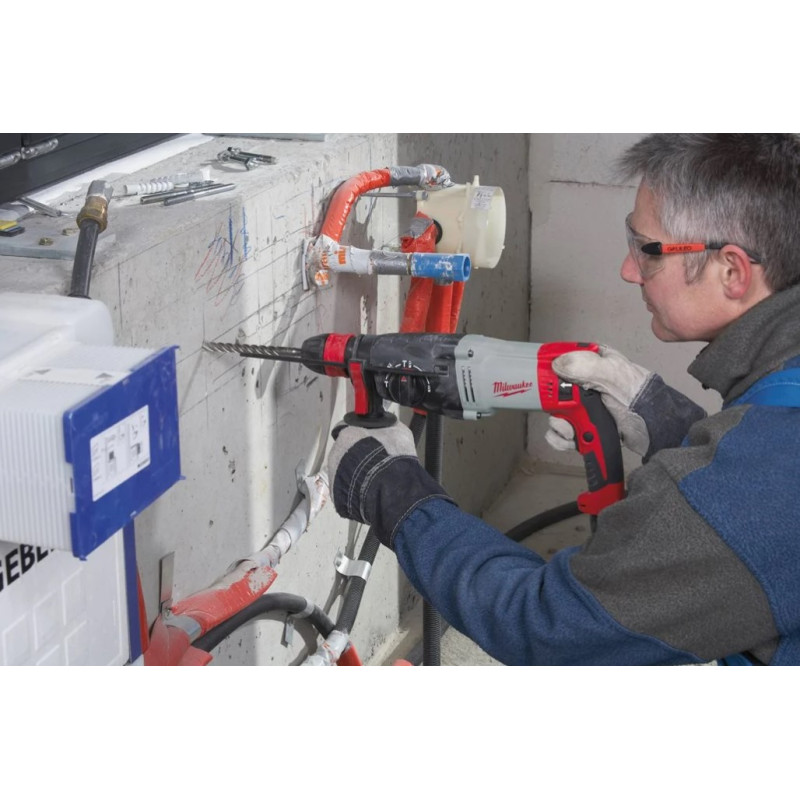 Перфоратор SDS-PLUS MILWAUKEE, PH 30 PowerX, 1030Вт, 3,6Дж (3 режими) (бічна рукоять, обмежувач глибини, кейс)