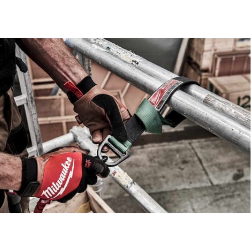 Рукавиці робочі зі шкіряними вставками MILWAUKEE, розмір 9/L