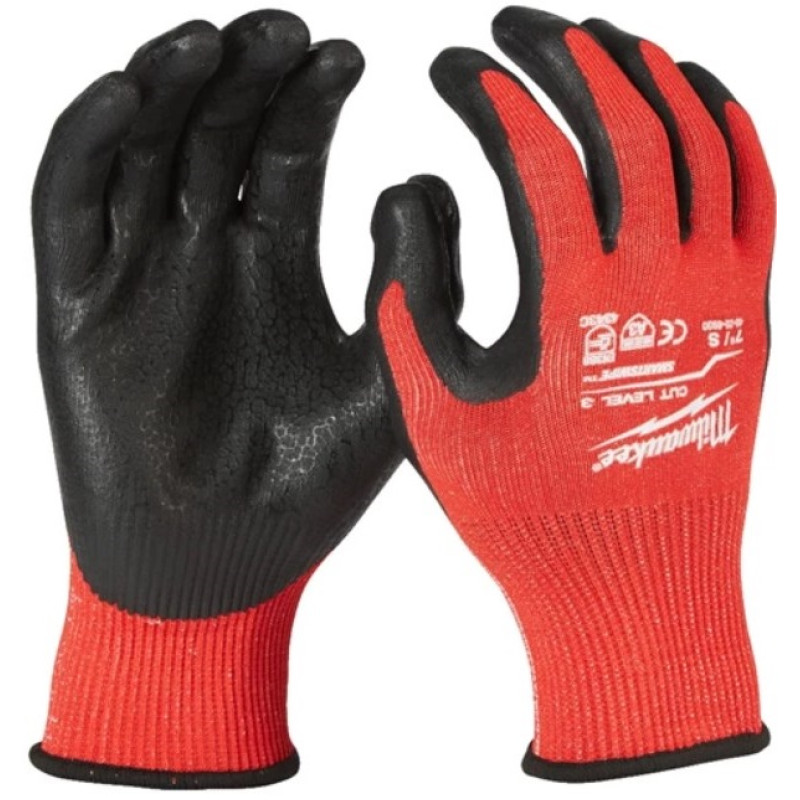Рукавиці робочі MILWAUKEE, з опором порізам 3/C рівня, розмір 9/L