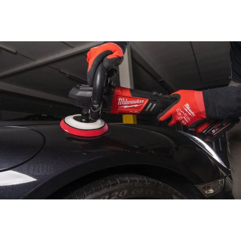 Машина полірувальна кутова акумуляторна MILWAUKEE M18 FAP180-0, O диска 180мм (+ полірувальна платформа, пилезахисний екран, D-о