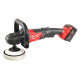 Машина полірувальна кутова акумуляторна MILWAUKEE M18 FAP180-502X, O диска 180мм, (+заряд.пристрій, 2 акум.Х 5Аг, HDкейс)