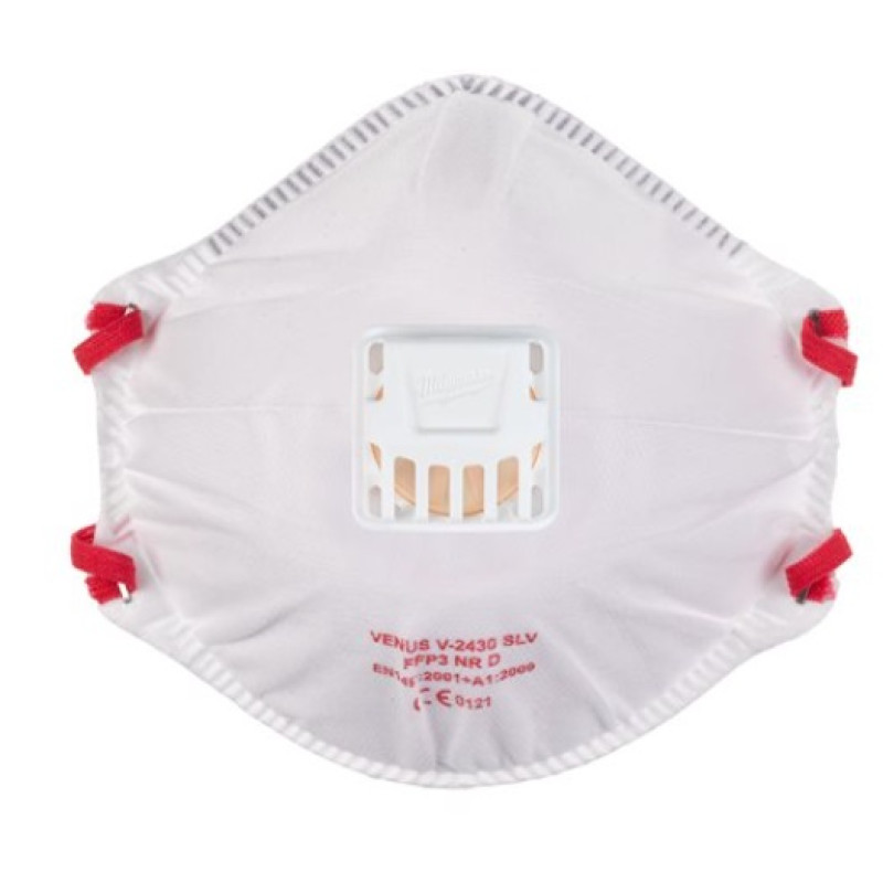 Респіратор MILWAUKEE, FFP3 з клапаном, (10шт)
