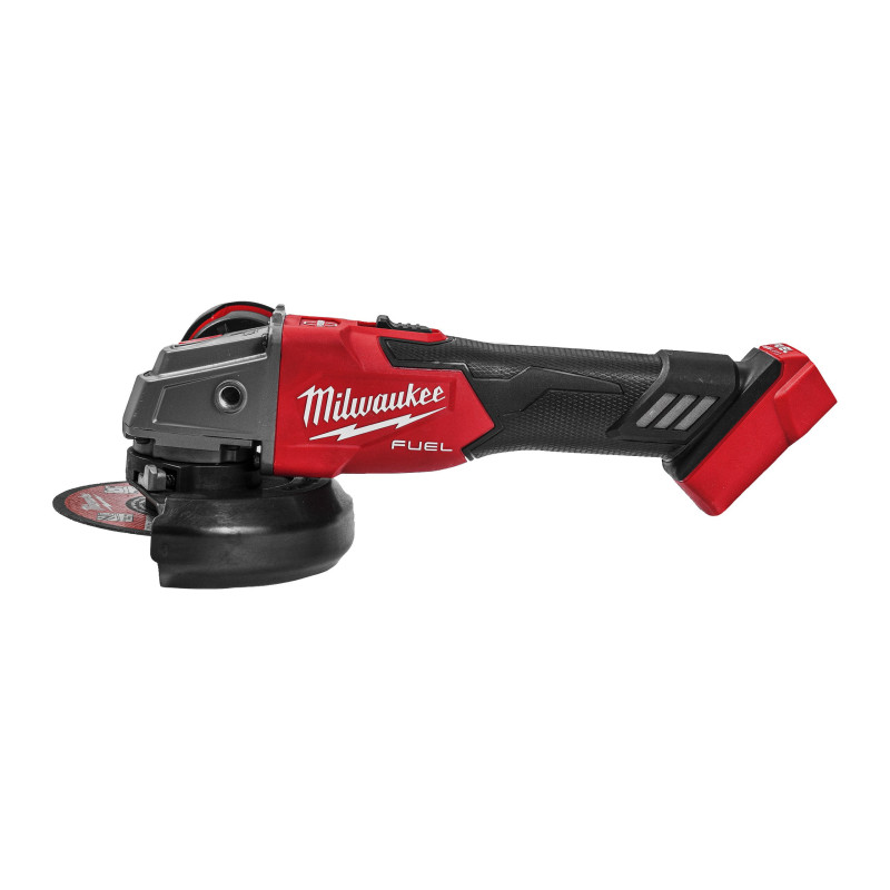 Шліфмашина кутова - болгарка акумуляторна безщіткова MILWAUKEE, M18 FSAG125XB-0X, діаметр 125мм (каркас, антивібраційна бокова р