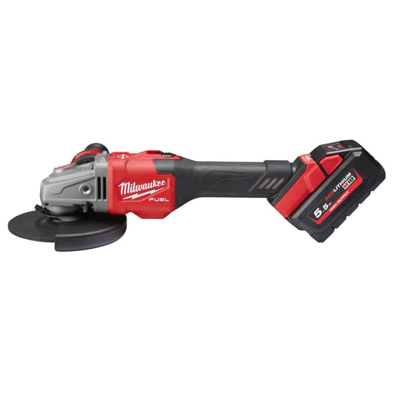 Шліфмашина кутова - болгарка акумуляторна безщіткова MILWAUKEE, M18 FHSAG125XB-552X, діаметр 125мм