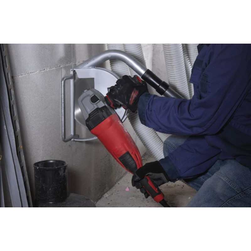 Шліфмашина кутова MILWAUKEE, AGV 22-180 E, 2200Вт, діаметр 180мм (захисний кожух, антивібраційна рукоять, опорна та притискна га