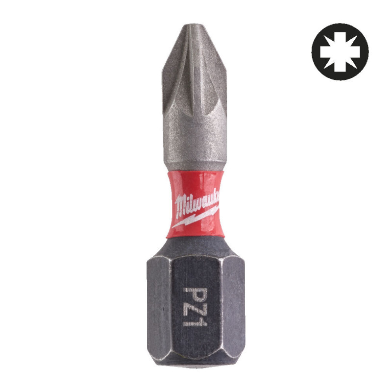 Біта SHOCKWAVE MILWAUKEE, PZ1, 25мм, (2шт)
