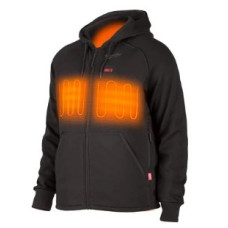 Толстовка з підігрівом з капюшоном MILWAUKEE M12 HHBL4-0 (M), чорна (розмір M)