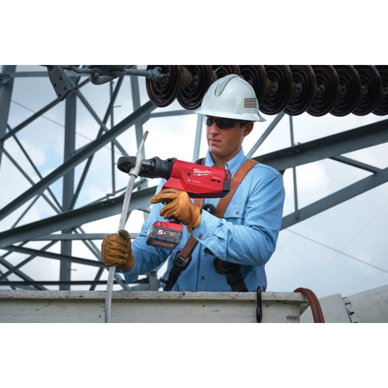 Обтискач гідравлічний акумуляторний для кабелів MILWAUKEE, M18 HCCT109/42-522C (зарядний пристрій М12-18 FС, 1 акумулятор М18 В2