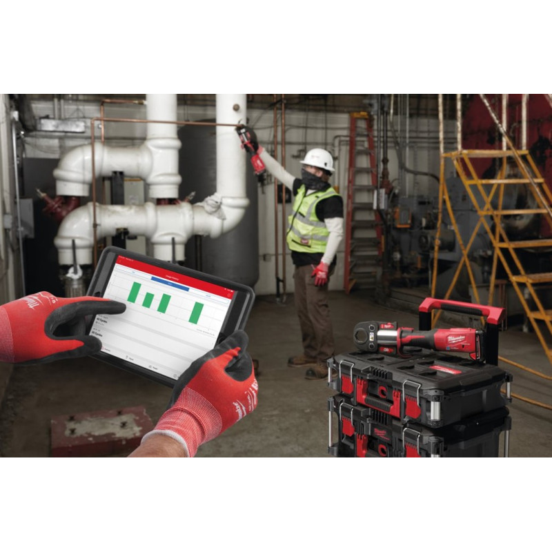 Обтискач гідравлічний акумуляторний для труб MILWAUKEE, M18 ONEBLHPT-302C TH-SET (зарядний пристрій М12-18 FC, 2 акумулятори М18