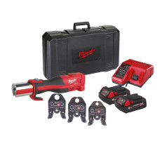 Обтискач гідравлічний акумуляторний для труб MILWAUKEE, M18 BLHPT-202C M-SET (зарядний пристрій М12-18 С, 2 акумулятори М18 В2 2