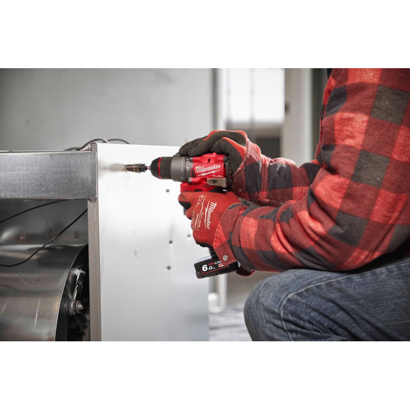 Дриль-шуруповерт з ударом акумуляторний безщітковий MILWAUKEE, M12 FPD2-602X, 45Нм (зарядний пристрій С12 С, 2 акумулятори М12 В