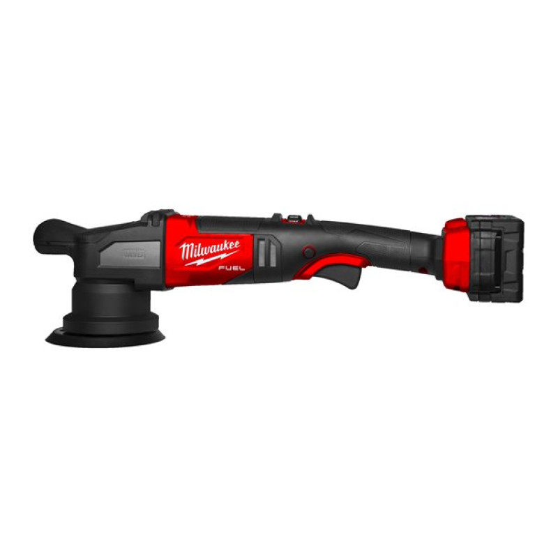 Машина полірувальна ексцентрикова акумуляторна MILWAUKEE, M18 FUEL FROP15-502X, Ø125мм (+заряд.пристрій., 2 акум.Х 5Аг, HDкейс)