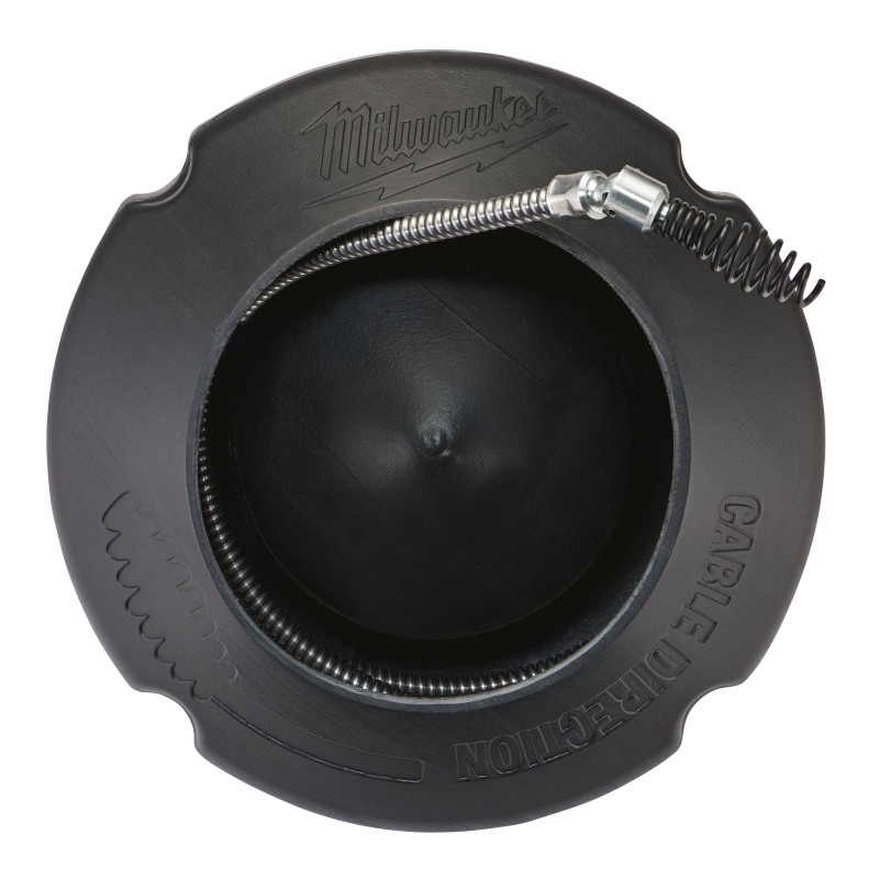 Тросик для прочистной машины 8мм x 7.6м  spiral, pivot bulb auger + барабан