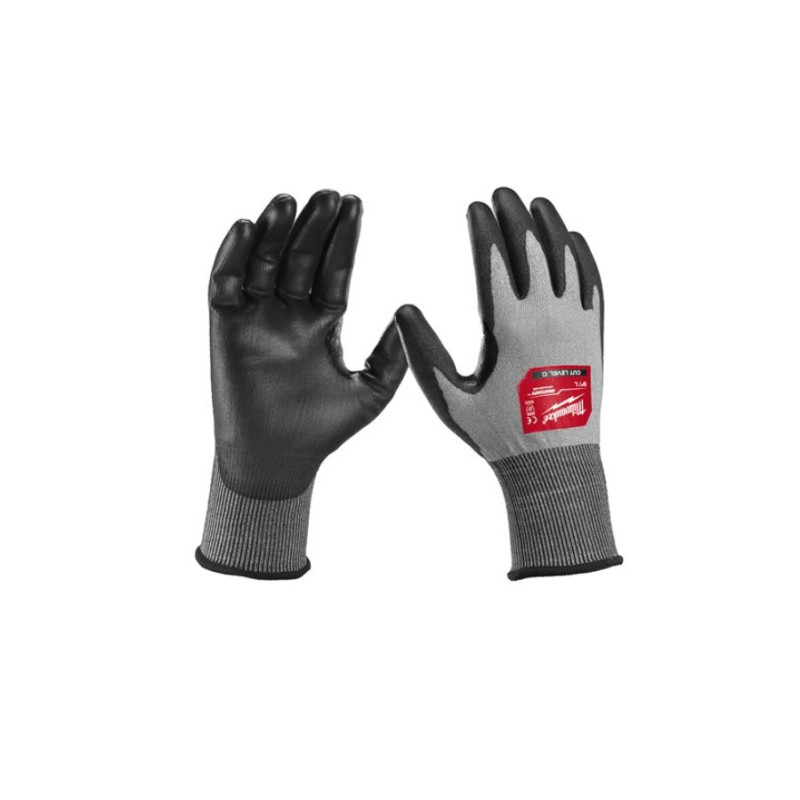 Рукавиці робочі Hi-Dex MILWAUKEE, з опором порізам 3/С рівня, розмір 9/L, (12 пар)