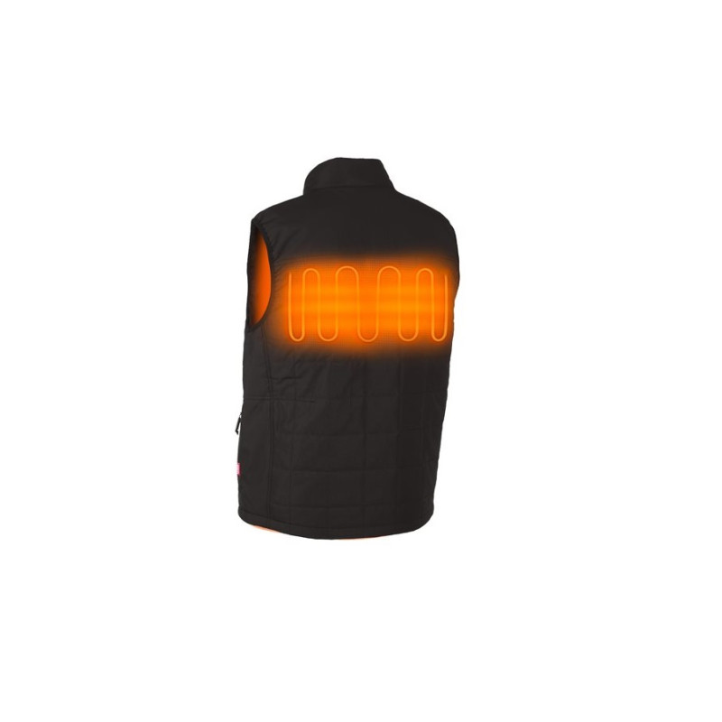 Жилет з підігрівом MILWAUKEE, M12 HPVBL2-0(XXL), чорний (розмір XXL)