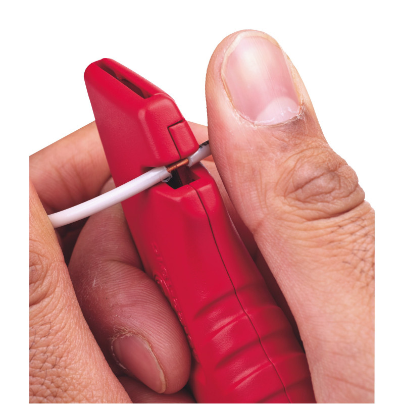 Ніж висувний з трапецієподібним лезом MILWAUKEE безпечний самоповертаючийся