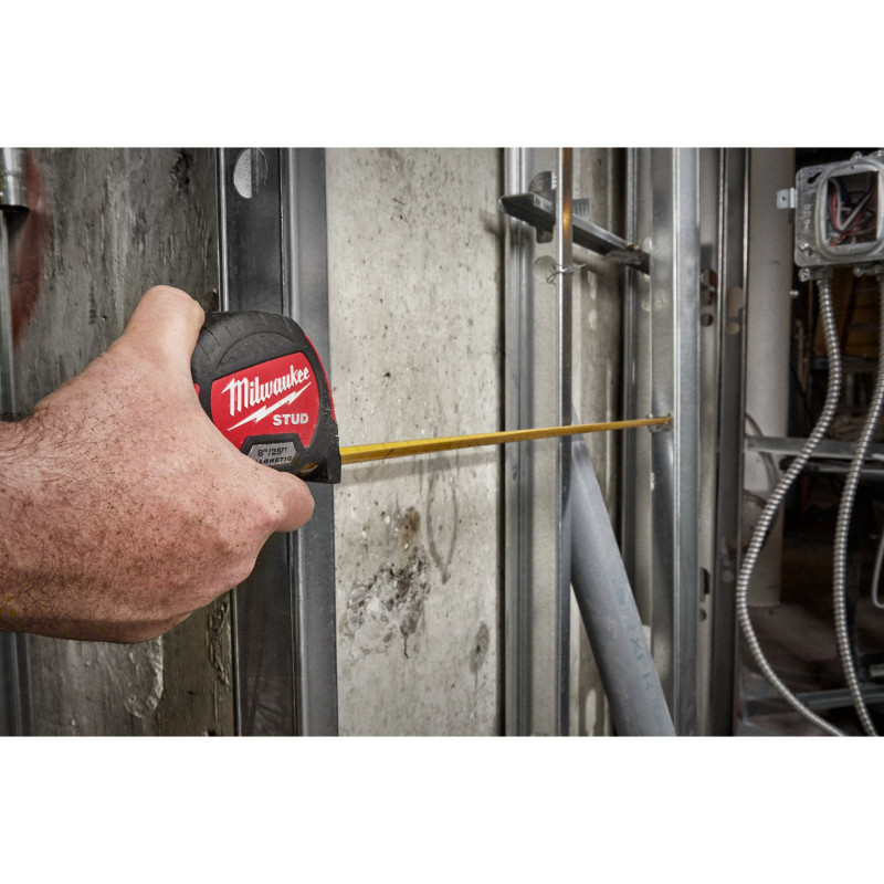 Рулетка магнитная STUD MILWAUKEE GEN II, 8м/25фт (33мм), (заміна на 4932498766)