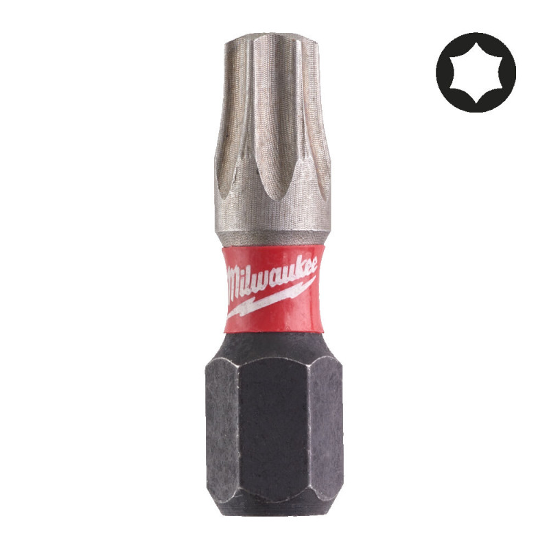 Біта SHOCKWAVE MILWAUKEE, TX27, 25мм, (2шт)