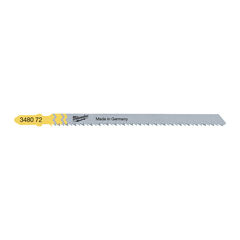 Полотна для лобзиків T101BR MILWAUKEE, 105х2,5мм, (5шт), (зворотній різ)