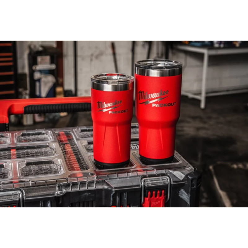 Термостакан PACKOUT MILWAUKEE, 591мл, червоний