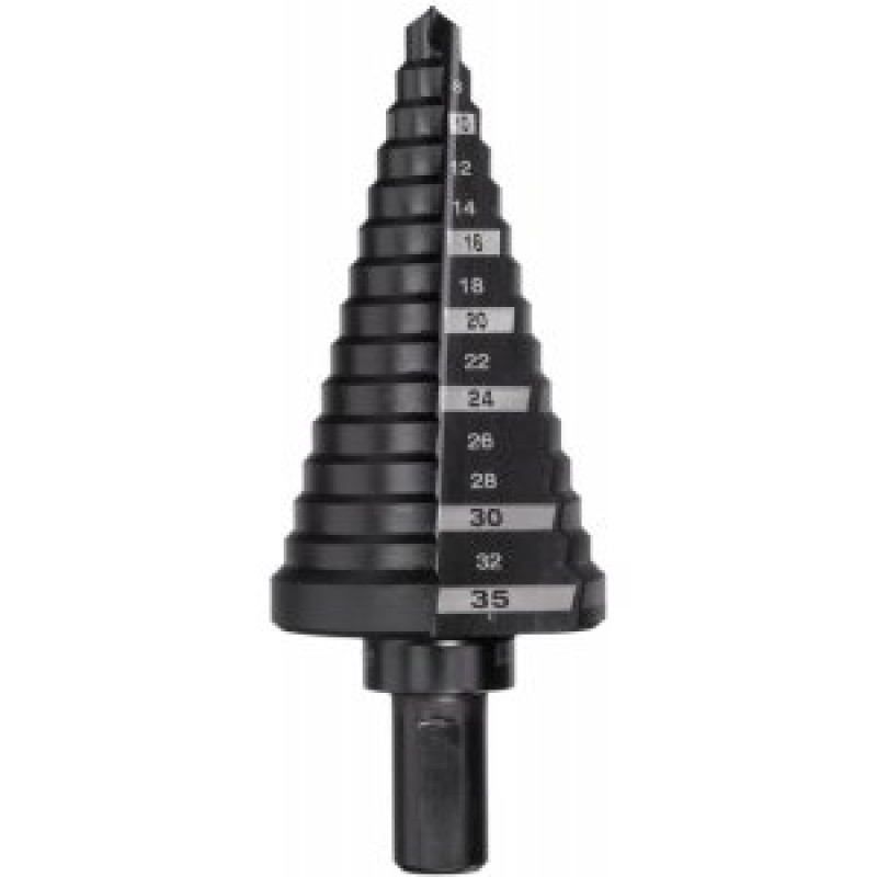 Свердло ступінчасте Step Drill MILWAUKEE, діаметр 6-35мм з кроком 2-3мм