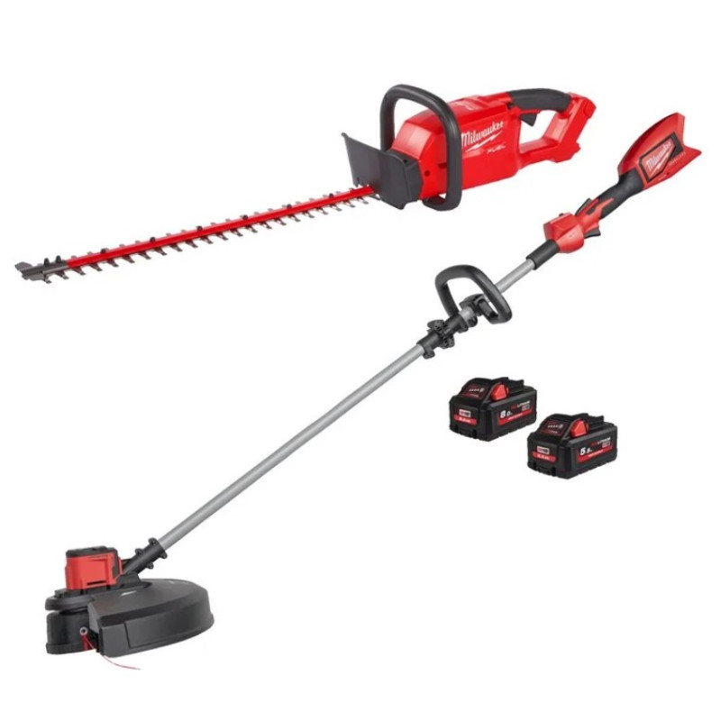 Набір інструмента садового акумуляторного MILWAUKEE, M18 FPP2OP1-852 (зарядний пристрій М12-18 FC, акумулятори М18 НВ8 8Аг та М1