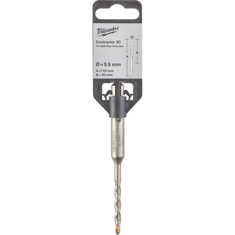 Бур SDS-PLUS Contractor MILWAUKEE діаметр 5,5x110х50мм