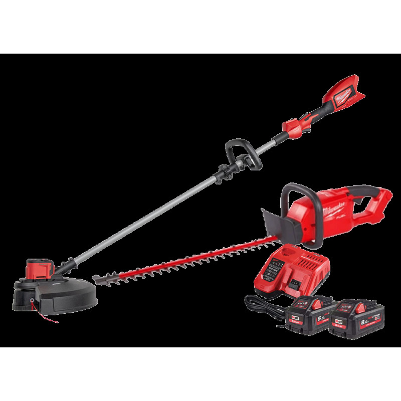 Набір інструмента садового акумуляторного MILWAUKEE, M18 FPP2OP1-852 (зарядний пристрій М12-18 FC, акумулятори М18 НВ8 8Аг та М1