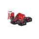 Енергокомплект Li-Ion MILWAUKEE, M18 NRG-503 (зарядний пристрій M12-18FC, 3 акумулятори M18 В5 5Аг) + подарунок акумулятор M12 B