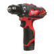 Дриль-шуруповерт MILWAUKEE M12 BDD-202C обертовий момент 30 Нм 4933441915 (+2 акумулятори, зарядний пристрій, HD кейс)
