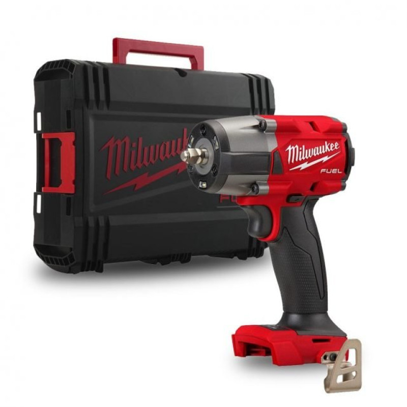 Гайковерт акумуляторний безщітковий 1/2'' MILWAUKEE, M18 FMTIW2F12-0Х, 881Нм, з кільцем (каркас, кліпса для реміня, HDкейс)