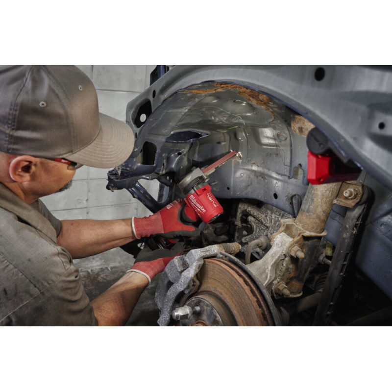 Шліфмашина стрічкова акумуляторна безщіткова MILWAUKEE, M12 FBFL10-0, 10мм (каркас, 2 стрічки 60, картонне пакування)