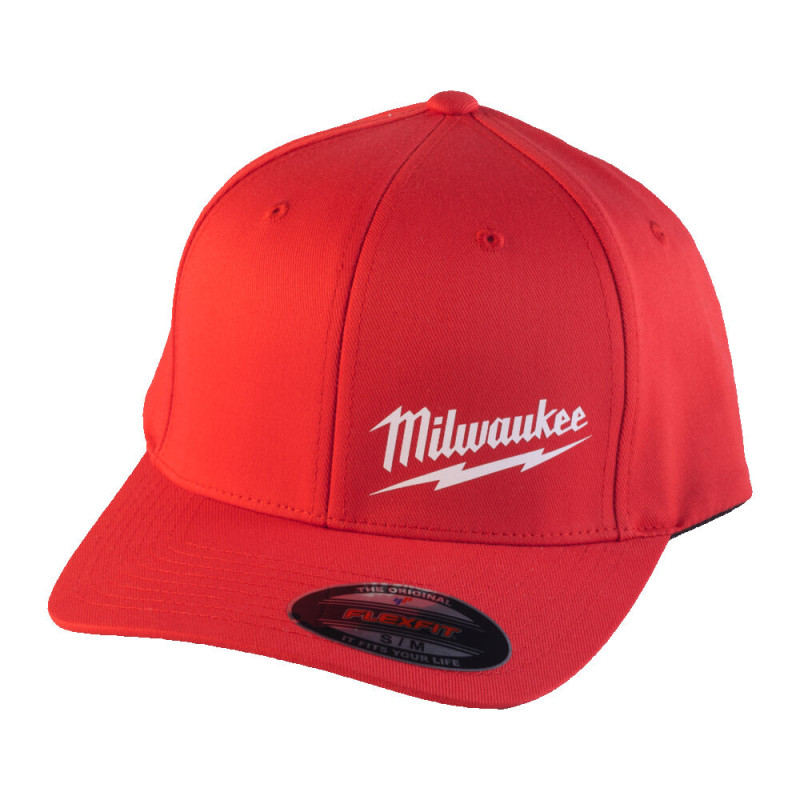 Бейсболка MILWAUKEE, BCS RD LXL, червона, розмір L/XL