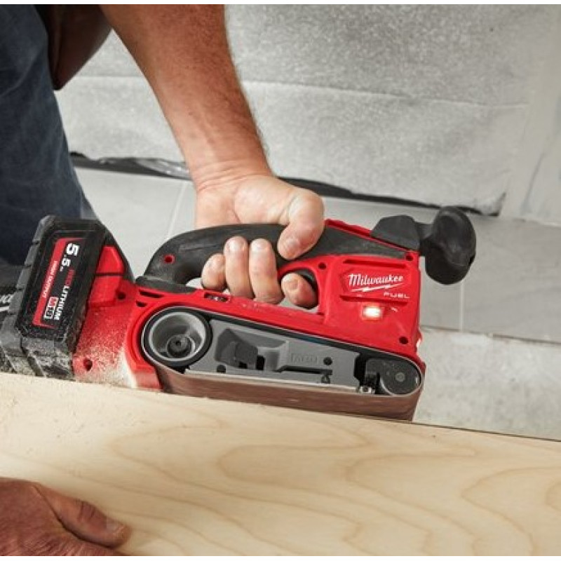 Стрічка шліфувальна MILWAUKEE, 100х560мм, зерно 100 (5шт)