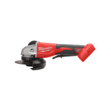 Шліфмашина кутова акумуляторна безщіткова MILWAUKEE, M18 BLSAG115XPD-0, діаметр 115мм (каркас, захисний кожух, ключ, опорна та з