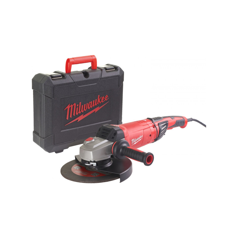 Шліфмашина кутова MILWAUKEE, AGVKB 24-230 EKX DMS, 2400Вт, діаметр 230мм (захисний кожух, антивібраційна рукоять, опорна та прит