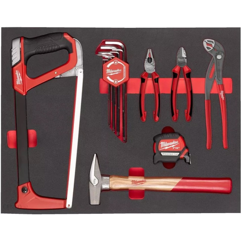 Ложемент з ручним інструментом MILWAUKEE, (15шт) (45х536х417мм) для візків