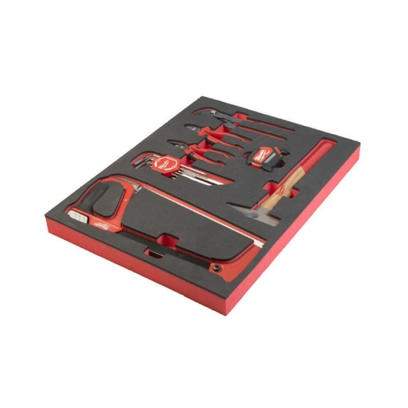 Ложемент з ручним інструментом MILWAUKEE, (15шт) (45х536х417мм) для візків