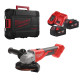 Шліфмашина кутова акумуляторна безщіткова MILWAUKEE, M18 BLSAG125X-402X, діаметр 125мм (зарядний.пристрій М12-18 С, 2 акумулятор